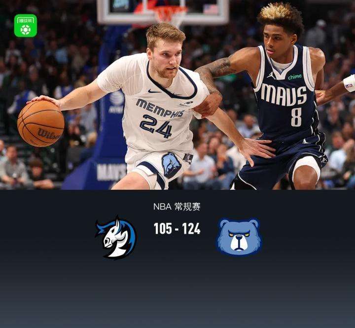 灰熊8人上双124-105独行侠,斯宾塞25分,小皮蓬15分 新闻