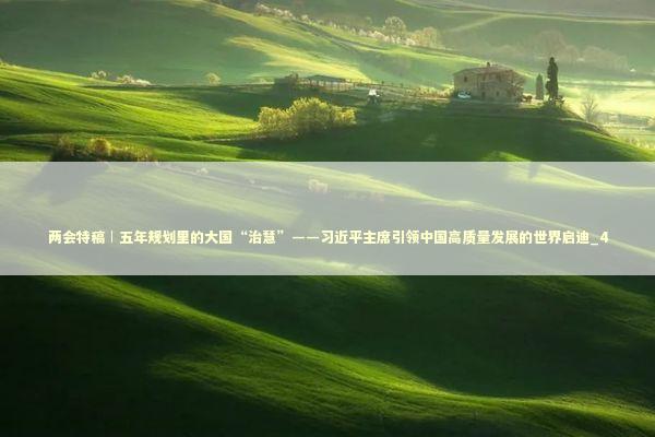 两会特稿︱五年规划里的大国“治慧”——习近平主席引领中国高质量发展的世界启迪_4