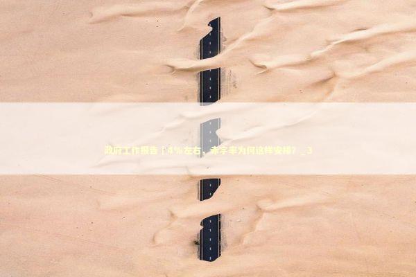 政府工作报告|4%左右,赤字率为何这样安排?_3 政府工作报告|4%左右,赤字率为何这样安排?_3 新闻