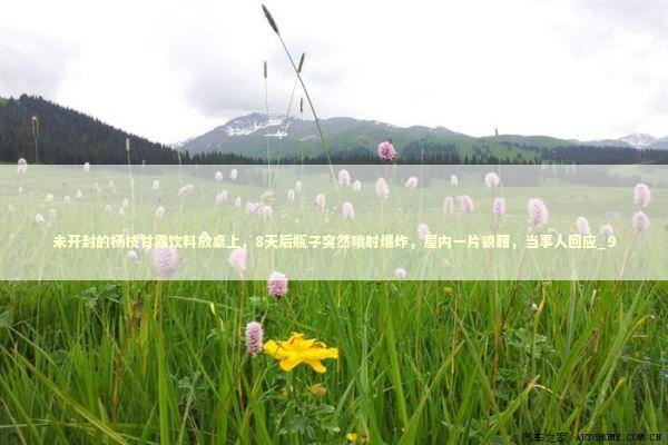 未开封的杨枝甘露饮料放桌上，8天后瓶子突然喷射爆炸，屋内一片狼藉，当事人回应_9