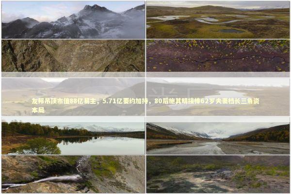 友邦吊顶市值88亿易主，5.71亿要约加持，80后施其明接棒62岁夫妻档长三角资本局